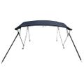 vidaXL Strieška Bimini so 4 oblúkmi a stenami 243x(200-213)x137 cm