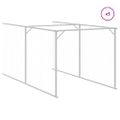 vidaXL Búda pre psa so strechou antracitová 117x1221x123cm pozin. oceľ