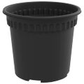 vidaXL Kulatý kvetináč 24 ks Čierna Ø 15 x 12 cm Plast