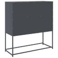 vidaXL Komoda antracitová 100,5x39x107 cm oceľ valcovaná za studena
