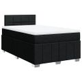 vidaXL Boxspring posteľ s matracom čierna 120x190 cm látka