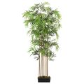 vidaXL Umelý bambusový strom 1095 listov 180 cm zelený