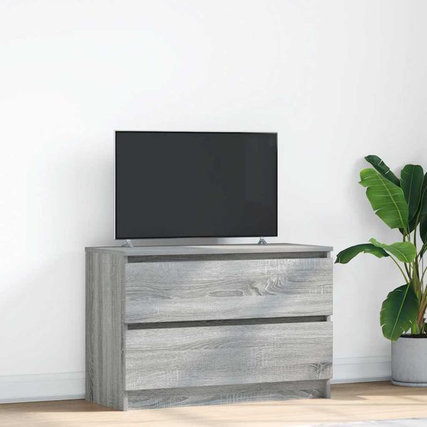 vidaXL TV skrinka sivá sonoma 80x35x54 cm kompozitné drevo