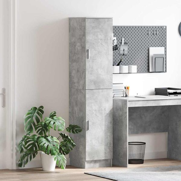 vidaXL Highboard Betónová šedá 35 x 39 x 168 cm