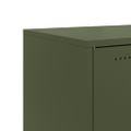 vidaXL Komoda olivovozelená 100,5x39x72 cm oceľ