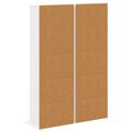 vidaXL CD Skrinka 2 ks Biela 33 x 23,5 x 97,5 cm Kompozitné drevo