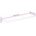 vidaXL Stolová doska 120x60x3,8 cm obdĺžnik masívna akácia