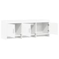 vidaXL TV skrinka 130 x 33 x 47 cm Biela Kompozitné drevo