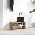 vidaXL Regál na topánky stohovateľné dub artisan 60x30x30,5 cm