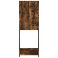vidaXL Toaletná skriňa HOORN Dymový dub 66 x 25,5 x 190 cm