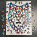 Drevené puzzle Kruzzel 24552 Vlk