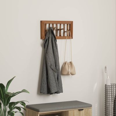 vidaXL Háčik na kabáty Prírodná 50 x 10 x 25 cm