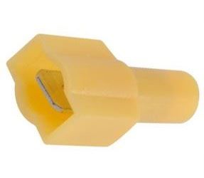 Faston-konektor 6,3 mm žltý, kábel 2,6-6,7 mm2 plná izolácia