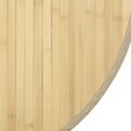 vidaXL Koberec okrúhly bledý prírodný 80 cm bambus