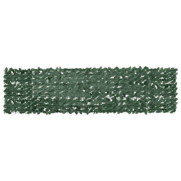 vidaXL Balkónová markíza s tmavozelenými listami 300x75 cm