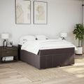 vidaXL Boxspring posteľ s matracom tmavohnedá 160x200 cm látka