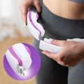 Súprava masážna hula hoop so závažím HHM17 a zoštíhľujúceho pásu BR163 biela/fialová