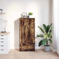 vidaXL skriňa so zásuvkou Dub dymový 55,5x34x119,5 cm