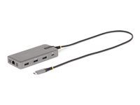 Travel Laptop Docking Station (117B-USBC-MULTIPORT) - Dokovacia stanica - USB-C 3.2 Gen 2 / Thunderbolt 3 / Thunderbolt 4 - 2 x HDMI, 2 x DP - 1GbE