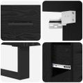 vidaXL Highboard 2 ks Čierny dub 69,5 x 34 x 180 cm