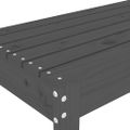 vidaXL Záhradná lavica sivá 110x38x45 cm masívna borovica