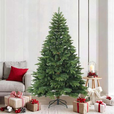 vidaXL Umelý Sklápací Vianočný Stromček Zelená 210 cm PVC, PE a oceľ