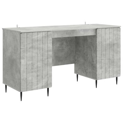 vidaXL Stôl Betónovo sivá 142,5 x 50 x 75 cm Kompozitné drevo
