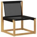 vidaXL 3 ks Vonkajšia stredná a rohová pohovka Biela