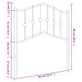 vidaXL Kovové náhradné čelo postele biele 80 cm