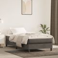 vidaXL Posteľný rám s boxspringom tmavosivá 80x200 cm zamat