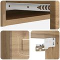 vidaXL Nástenný bočný stôl 87,5 x 34,5 x 17 cm Kompozitné drevo
