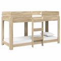 vidaXL Poschodová posteľ pre deti Sonoma dub 75 x 190 cm