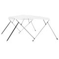 vidaXL Strieška Bimini so 4 oblúkmi, biela 243x196x137 cm