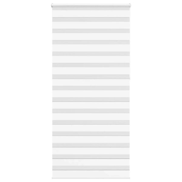 vidaXL Zebra roleta biela 110x230 cm šírka látky 105,9cm polyester