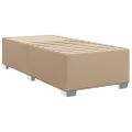 vidaXL Boxspring posteľ s matracom kapučínová 80x200 cm umelá koža
