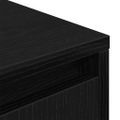 vidaXL TV skrinka s LED svetlami dub čierna 160,5x41x50 cm