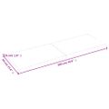 vidaXL Stolová doska bledohnedá 180x60x(2-4) cm ošetrený masívny dub