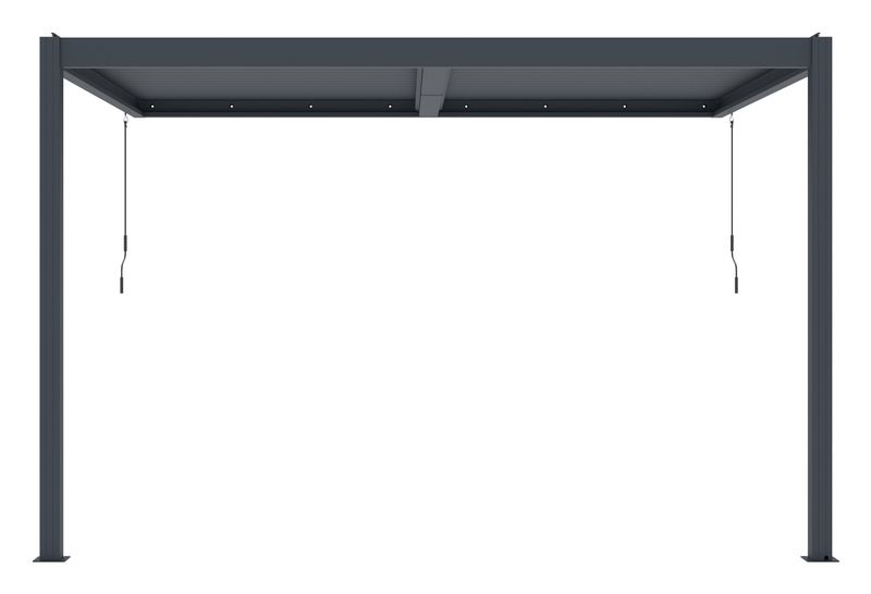 Bioklimatická pergola G21 Trenton 4x3 m, antracitová hliníková