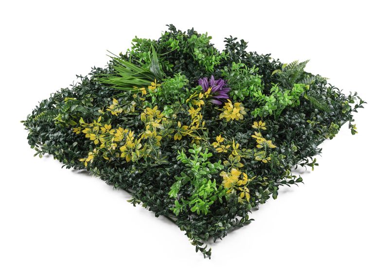 Umelá zelená stena G21 Listo Herb, 50x50 cm