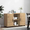 vidaXL Servírovacia skriňa FLORIN 88,5 x 30,5 x 55,5 cm Remeselný dub