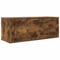 vidaXL Nástenný botník dymový dub 100x35x38 cm spracované drevo