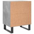 vidaXL Nočné skrinky 2 ks betónovo sivé 40x30x50 cm kompozitné drevo