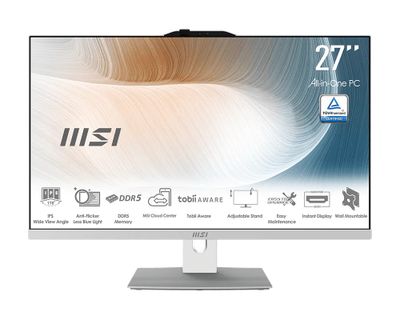 MSI Modern/AM272P 1M-1437EU/27''/FHD/5-120U/16GB/512GB/Intel int/W11P/Biela/3R