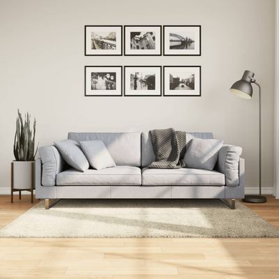 vidaXL Shaggy koberec PAMPLONA, vysoký vlas, moderný, zlatý 120x170 cm