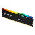 Kingston FURY Beast EXPO/DDR5/32GB/5600MHz/CL36/1x32GB/RGB/Black Operacní pamet, DDR5, 32GB, 5600MHz, DIMM, CL36, RGB podsvícení