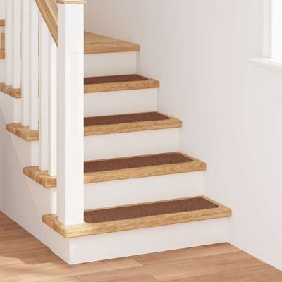 vidaXL Protišmykové schodové rohože 15 pcs Žltá 75 x 20 cm PP