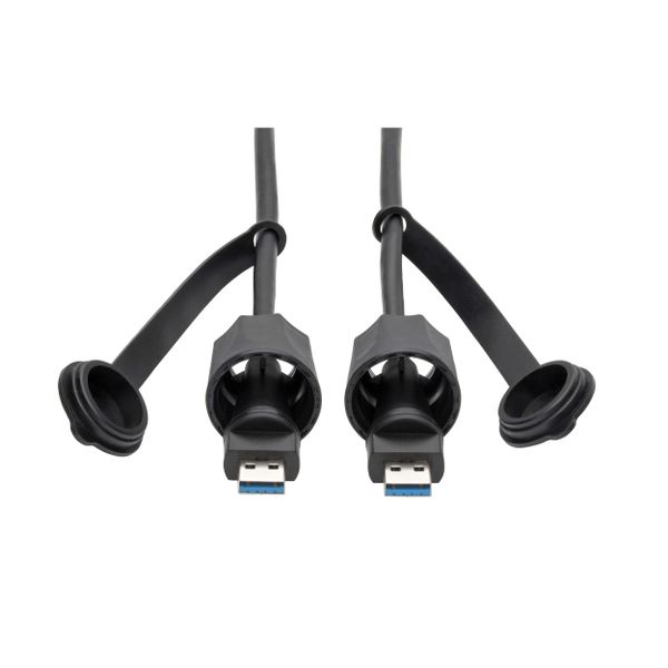 Kábel USB-A/USB-A, SuperSpeed, USB 3.0/3.1, odolný IP68, tienený, (Samec/Samec), 1.83m