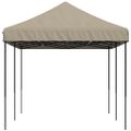 vidaXL Skladací pop-up párty stan sivohnedý 580x292x315 cm
