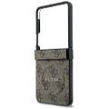 Guess HC Magnetic 4G PU CLASSIC puzdro pre Samsung Galaxy Z Flip 8 hnedé