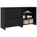 vidaXL Servírovacia skriňa 2 ks Čierny dub 70 x 41 x 75 cm